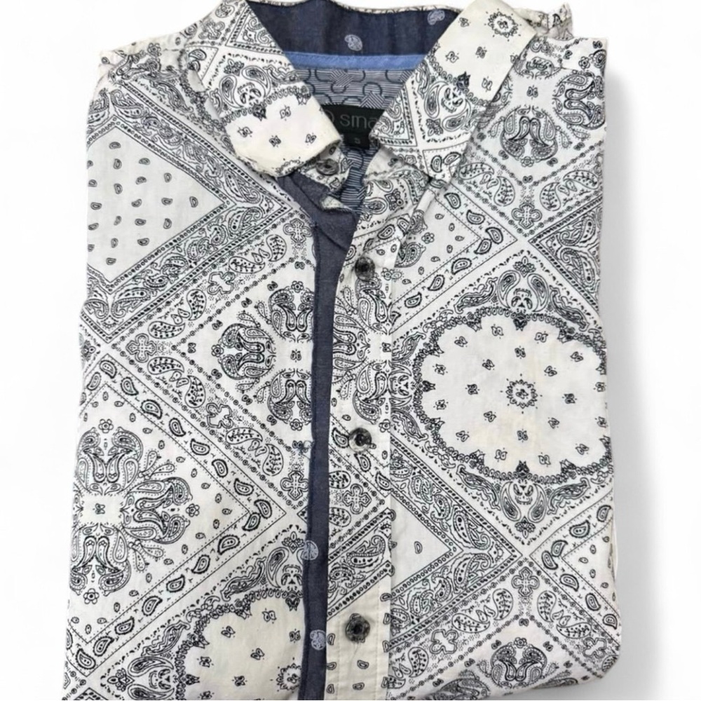 Men’s Smash Long Sleeve Button-Up Shirt - Size Small